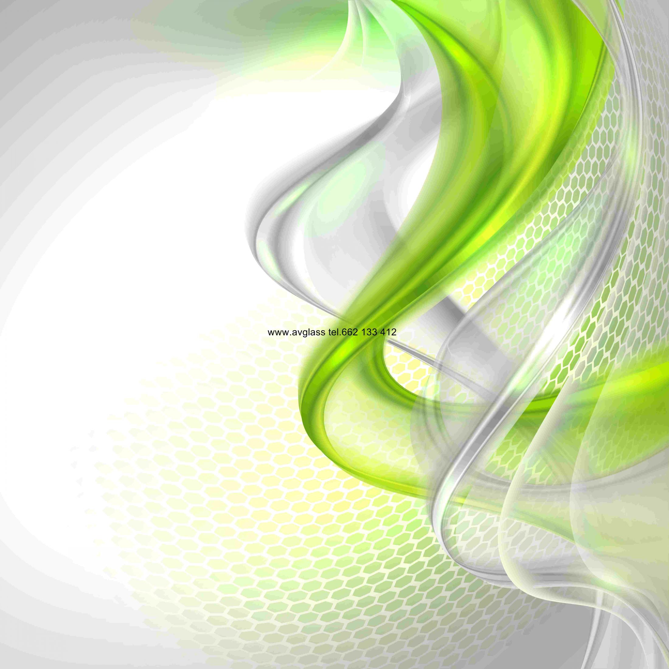 Abstract gray waving background with green element